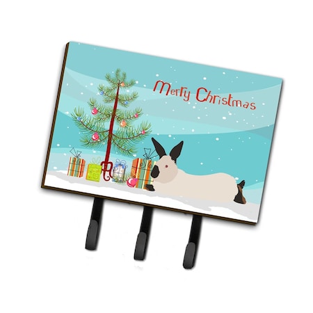 Carolines Treasures California White Rabbit Christmas Leash or Key Holder BB9334TH68